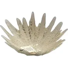 Ваза для фруктов Akcam Ледяной цветок 19311/G (22см)