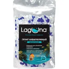Грунт для аквариума Laguna Акриловый 016AS / 73904020 (400г, белый/синий)