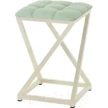 Табурет AMC Comfort 8К3.10 (кожзам мятный/слоновая кость)