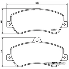 Тормозные колодки Brembo P50086