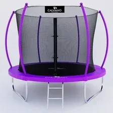 Батут Calviano Inside Master Purple 252 см - 8ft (внутренняя сетка, с лестницей)