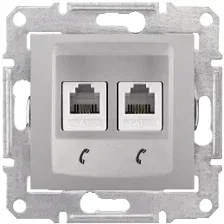 Розетка телефонная Schneider Electric Sedna SDN4201160