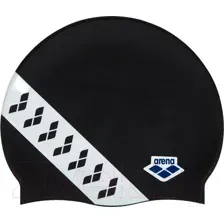Шапочка для плавания ARENA Team Stripe Cap / 001463 111 (черный/белый)