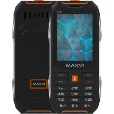 Кнопочный телефон Maxvi T101 (оранжевый)