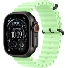 Умные часы Apple Watch Ultra 3 LTE 49 мм (титановый корпус, черный/салатовый, ремешок из эластомера)