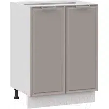 Шкаф напольный Трия Белладжио 1Н6 (белый/софт капучино)