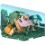 Игрушка-конструктор Halftoys Animal Ленивец с диорамой HA009