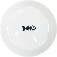 Миска HaisenPet Скелет рыбы SN001-6390 (белый)