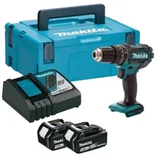 Ударная дрель-шуруповерт Makita DHP482RFJ (с 2-мя АКБ, кейс)