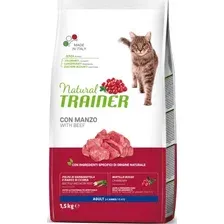 Сухой корм для кошек Trainer Natural Cat Adult Корм сухой для кошек с говядиной 1.5 кг