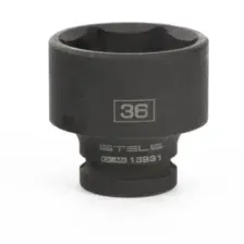 13931 Головка ударная шестигранная, 36 мм, 1/2', CrMo// Stels