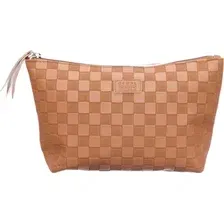 Косметичка Dewal Beauty Шашки BG-332 (коричневый)