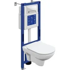 Унитаз подвесной Cersanit City DPL EO Slim + Aqua 40 Smart M 69313 (с кнопкой Estetica белый)