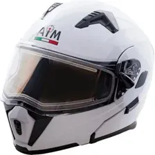 Мотошлем AIM JK906 906-007-L (L, белый глянец)