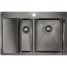 Кухонная мойка Paulmark Kroner 78/2SF PM227851-GMR