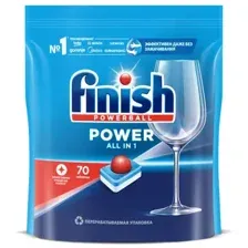 Мультифункциональные таблетки для посудомоечной машины (70шт) FINISH AIO бесфосфатные