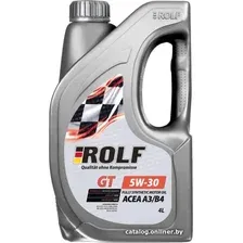 Моторное масло ROLF GT SAE 5W-30 A3/B4 4л