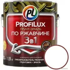Грунт-эмаль Profilux По ржавчине 3в1 (1.9 кг, белый)