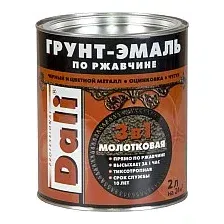 Эмаль Dali Молотковая по ржавчине 3 в 1 2 л (медный)