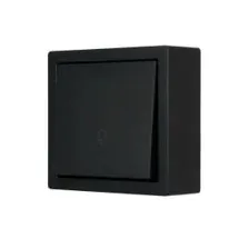 Кнопка звонка чёрный бархат Lezard LETO 752-4200-103