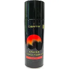 Краска Certa Антикоррозийная Термостойкая до 800°С (520мл, черный)