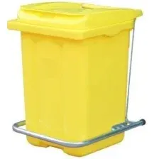 Контейнер для мусора Razak Plast с педалью 60 л (желтый)