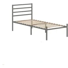 Кровать Домаклево Металика Г4 90x200 (серый)