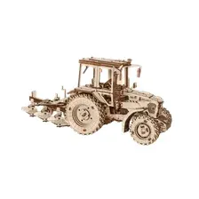 Трактор игрушечный EWA Belarus-82.3 с плугом