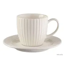 Чашка с блюдцем "Carve Matt" (250 мл)