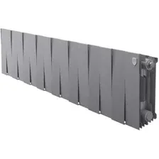 Биметаллический радиатор Royal Thermo PianoForte 200 Silver Satin (16 секций) боковое подключение