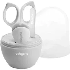 Гигиеничный мaникюрный набор для младенцев BabyOno с рождения, 398/03, серый