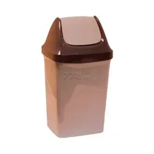 Ведро мусорное IDEA Свинг 9 л бежевый мрамор (М2461)