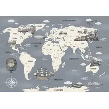 Фотообои Citydecor Карта мира на русском 9 200x140