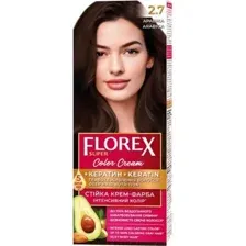 Крем-краска для волос Florex Super Кератин тон 2.7 арабика
