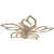 Припотолочная люстра Estares Fan Astra 100W+18W 5F-APP-680x120-WHITE/WHITE-220-IP20