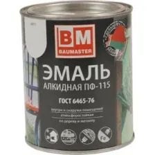 Эмаль BauMaster ПФ-115 (800г, белый)