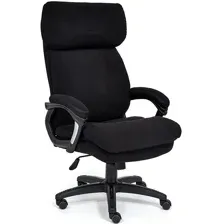 Офисное кресло TetChair Duke (флок, черный/черный)