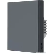 Умный выключатель Aqara Smart Wall Switch H1 одноклавишный без нейтрали (графит)