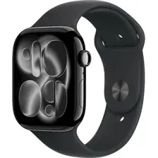Умные часы Apple Watch Series 11 GPS 46mm / MEUX4 (черный/черный спортивный ремешок M/L)