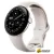 Умные часы Google Pixel Watch 4 45 мм (глянцевый серебристый/фарфор, спортивный силиконовый ремешок)