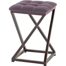 Табурет AMC Comfort 8К2.14 (кожзам, бордо/коричневый)