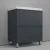 Symbolite Тумба с умывальником Манхэттен 70 Plus 2 ящика + Asti 70x45 (графит/антрацит)