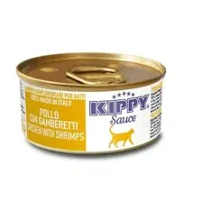 Влажный корм для кошек Kippy Филе курицы с креветками в соусе (70г)