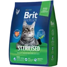 Сухой корм для кошек Брит Premium Cat Sterilized Chicken / 5049585 (2кг)