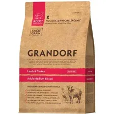 Сухой корм для собак Grandorf Medium &amp Maxi Breeds Lamb &amp Turkey (с ягненком и индейкой) 1 кг
