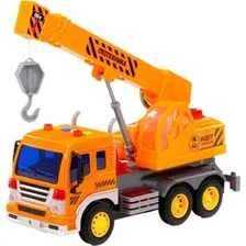 Кран игрушечный Полесье Сити, 86556, инерционный, оранжевый