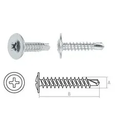 STARFIX SMZ1-50345-50 Саморез 4.2х19 мм с прессшайбой, цинк, со сверлом (50 шт в зип-локе)