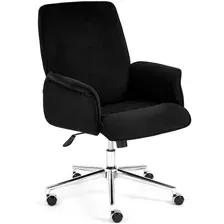 Офисное кресло TetChair York (флок, черный)