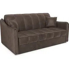 Диван Мебель-АРС Давос ППУ 155x200 см M2-110-3 (бархат шоколадный Star Velvet 60 Coffee)