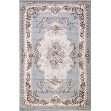 Ковер для жилой комнаты Merinos Valencia Deluxe 4015-STAN-L.BLUE-BROWN (3x5)